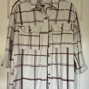 Universal Thread flannel tunic - heavy flannel dress or long shirt medium